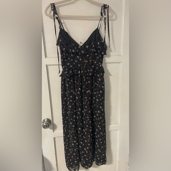 Showpo. Dresses & Skirts - Showpo Black Dress with Floral Accents BRAND NEW
